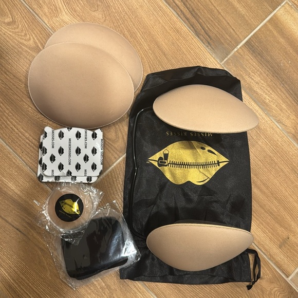 BUILD-A-BRA KIT Shallow 2", OG (Medium) Beige w/BIOGEL WATER RESISTANT PADS - Picture 2 of 6